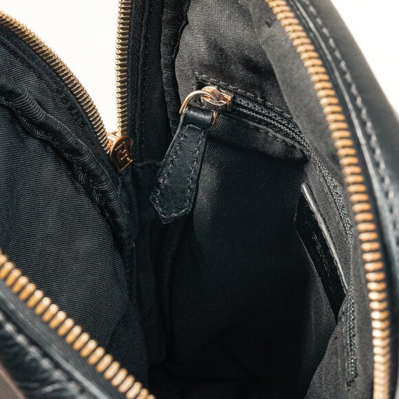 Fendi Monster Black Leather & Nylon Sling Bag - Picture 10 of 12